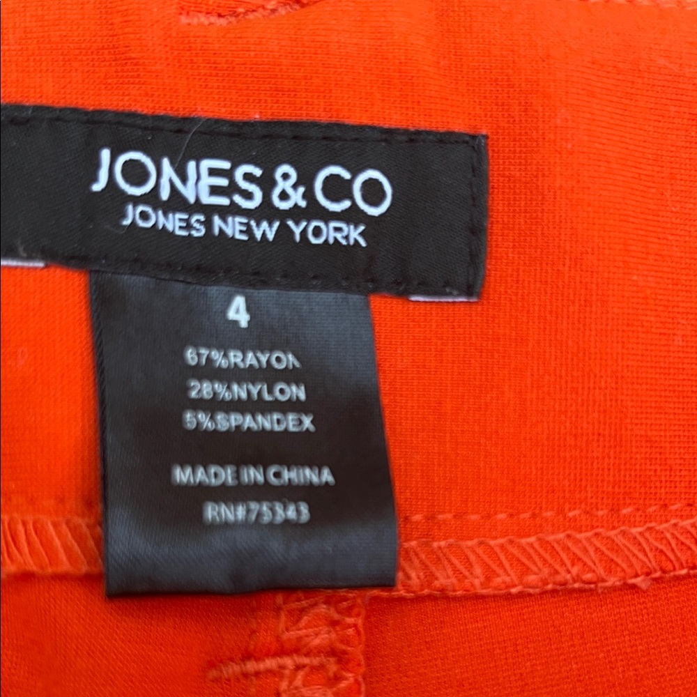 Jones New York orange Wide-Leg Pants - Picture 5 of 5